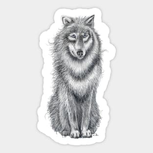 White Wolf Sticker